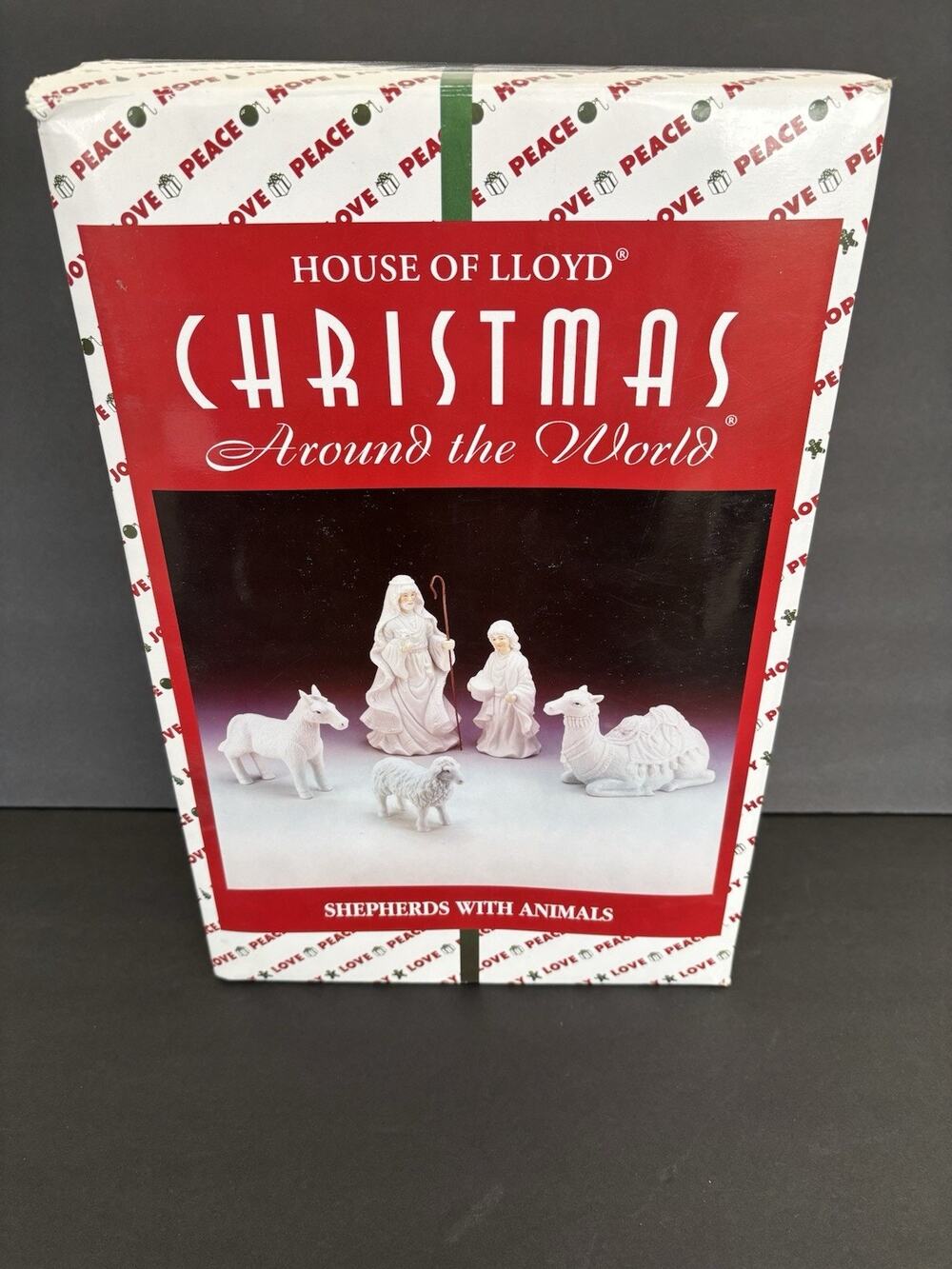 1996 House Of Lloyd Shepherds w Animals Christmas Around the World Nativity 5 pc